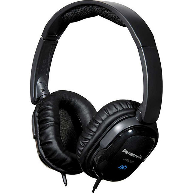 RP-HC200K Noise Cancelling Headphones, Black