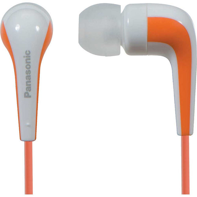 RP-HJE140D L-Shaped Earbuds, Orange