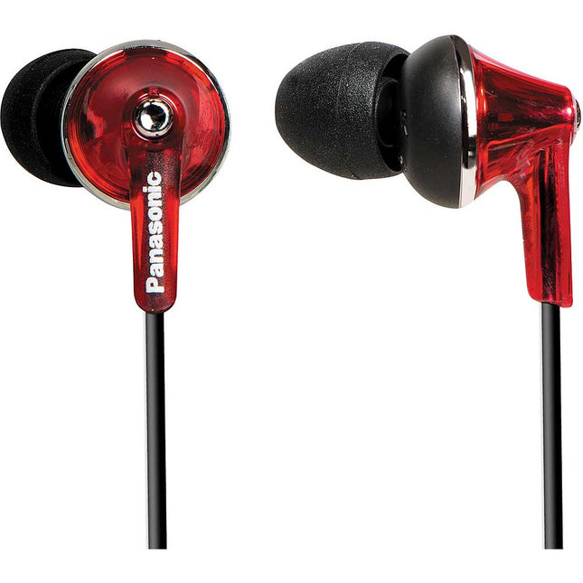 RP-HJE190R ErgoFit In-Ear Headphones, Red