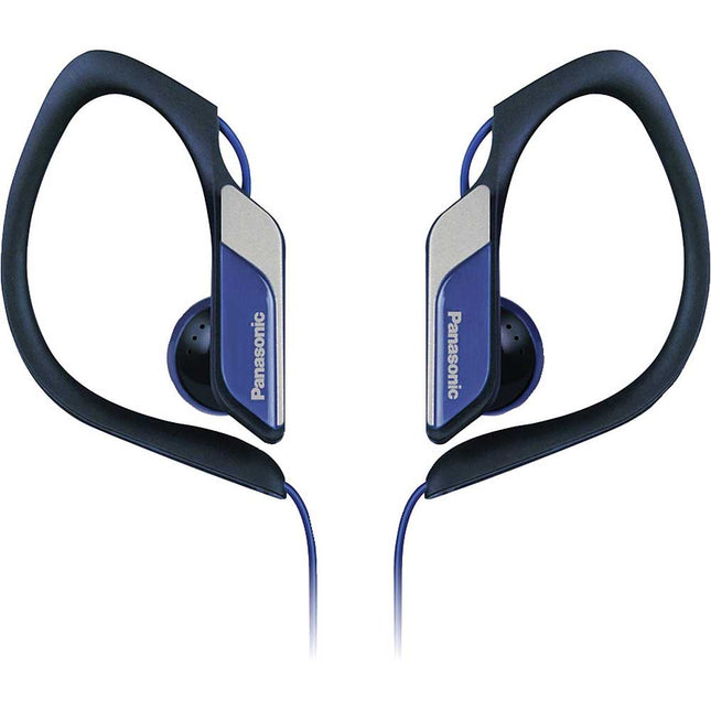 RP-HS34-A Water & Sweat-Resistant Sports Earbud Headphones, Blue