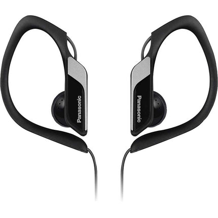 RP-HS34-K Water & Sweat-Resistant Sports Earbud Headphones, Black