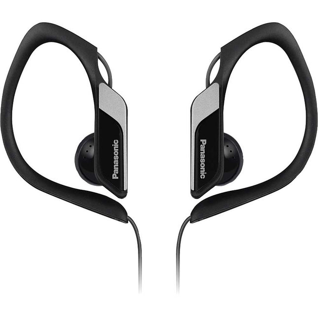 RP-HS34-K Water & Sweat-Resistant Sports Earbud Headphones, Black
