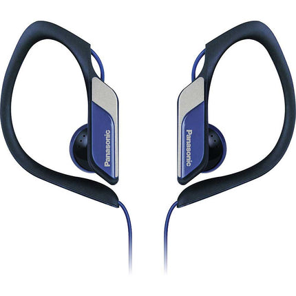 RPHS34M-A Water-Resistant Sport Clip Earbud Headphones, Blue