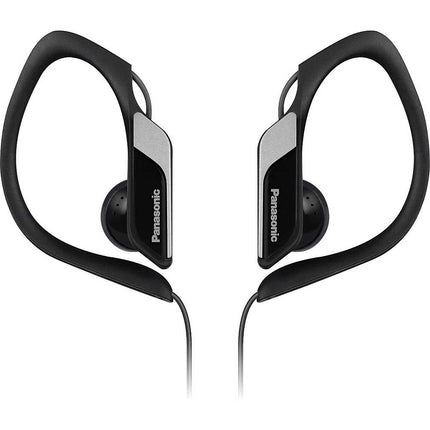 RPHS34M-K Water-Resistant Sport Clip Earbud Headphones, Black