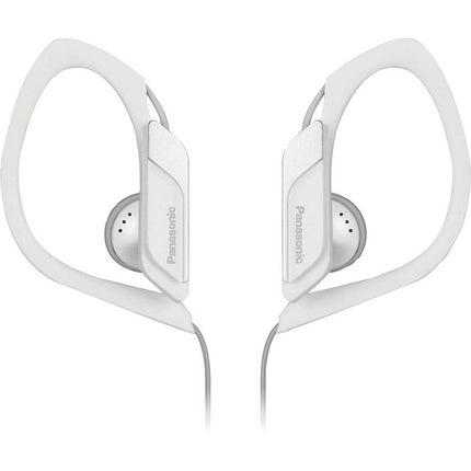RP-HS34-W Water & Sweat-Resistant Sports Earbud Headphones, White