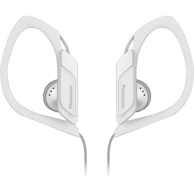RP-HS34-W Water & Sweat-Resistant Sports Earbud Headphones, White