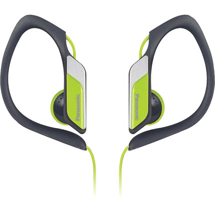 RP-HS34-Y Water & Sweat-Resistant Sports Earbud Headphones, Neon Yellow