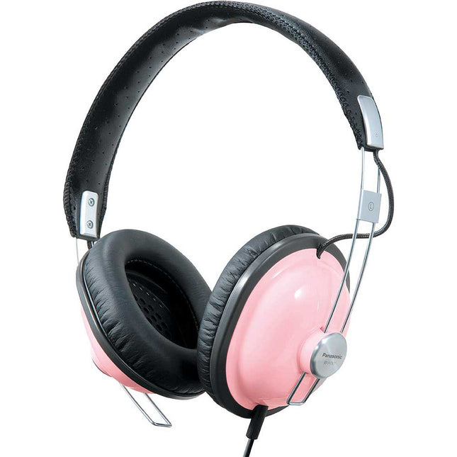 RP-HTX7-P1 Old School Monitor Stereo Headphones, Pink