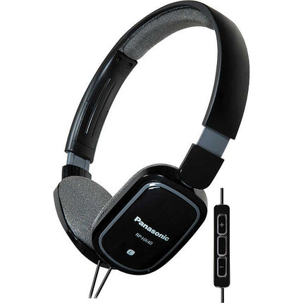 RP-HXC40-K Lightweight Headphones w/ Mic & Remote, Black