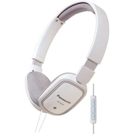 RP-HXC40-W Lightweight Headphones w/ Mic & Remote, White