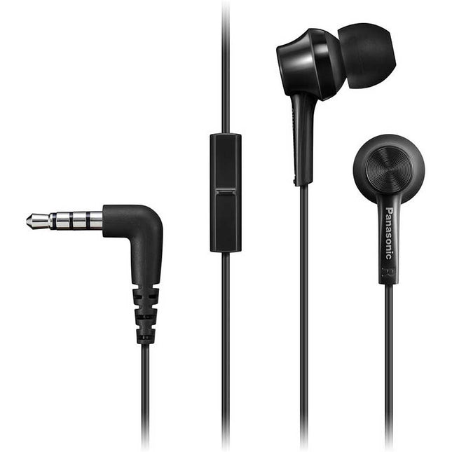 In-Ear Headphones w/Mic, Black