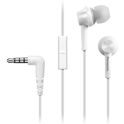 In-Ear Headphones w/Mic, White