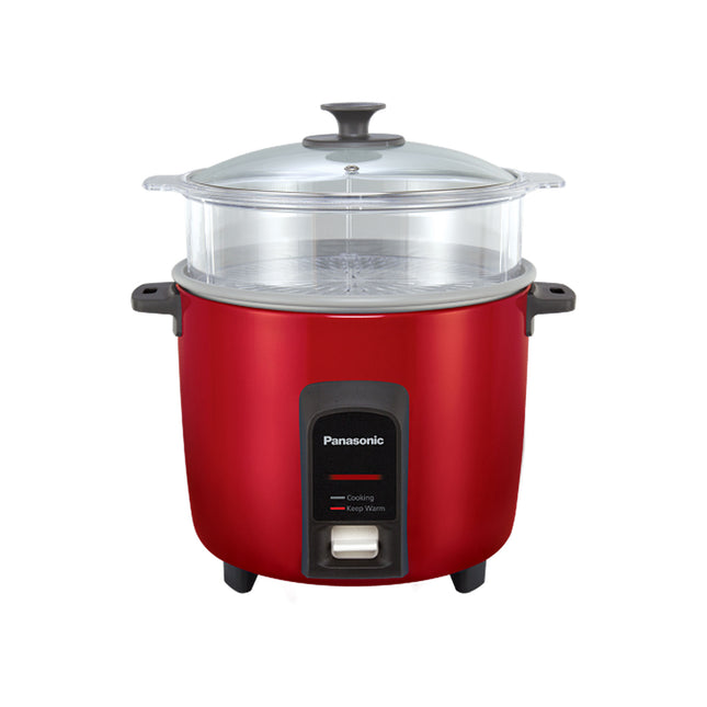 12 Cup (uncooked) Automatic Rice Cooker and Vegetable Steamer, Red
