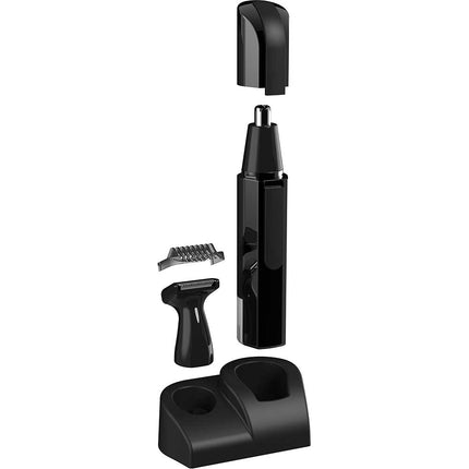 NOSE, EAR & BEARD TRIMMER WITH STAND, Black