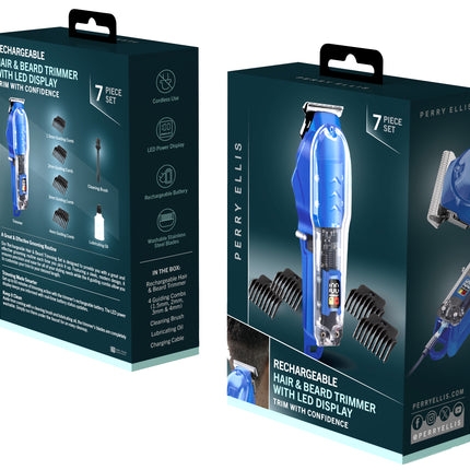 RECHARGEABLE HAIR, BEARD &amp BODY TRIMMING SET