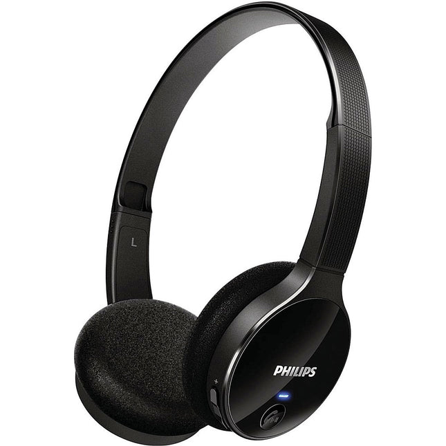 Wireless Bluetooth Headphone w/Noise Reduction & Noise Cancelling Technology, Black