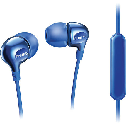 In Ear Headphones w/Mic, Blue