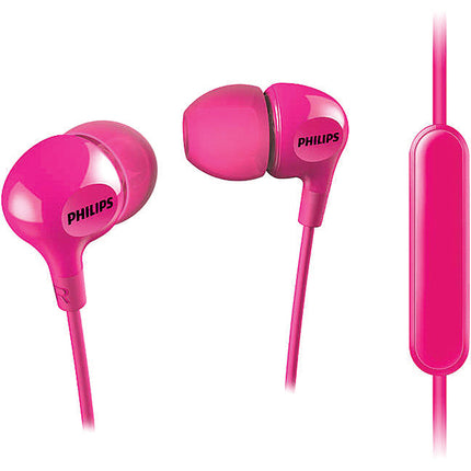 In Ear Headphones w/Mic, Pink