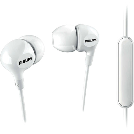 In Ear Headphones w/Mic, White