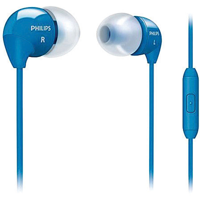In-Ear Headset with Mic Blue