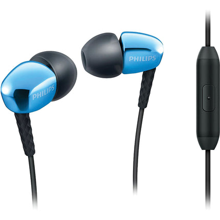 In-Ear Headphones with Mic, Blue