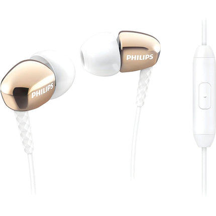 In-Ear Headphones with Mic, Gold