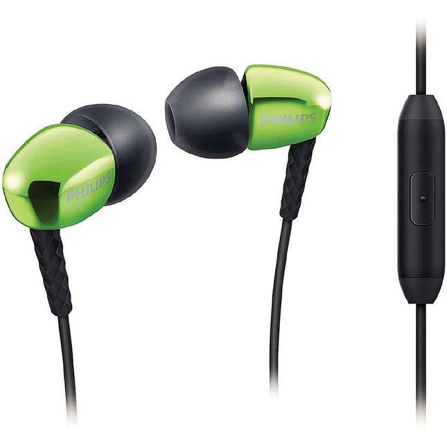 In-Ear Headphones with Mic, Green