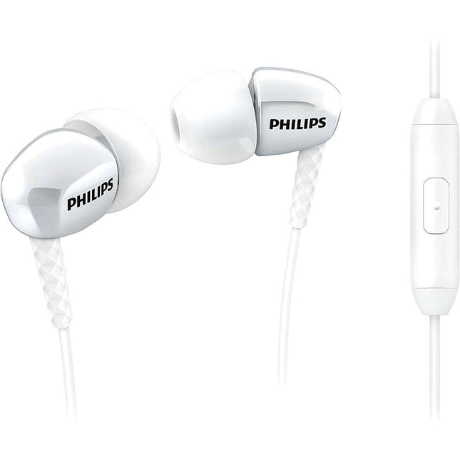 In-Ear Headphones with Mic, White