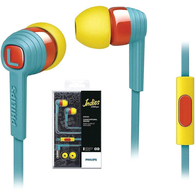 CitiScape In-Ear Headphones In-ear For Smartphones, Blue/Red