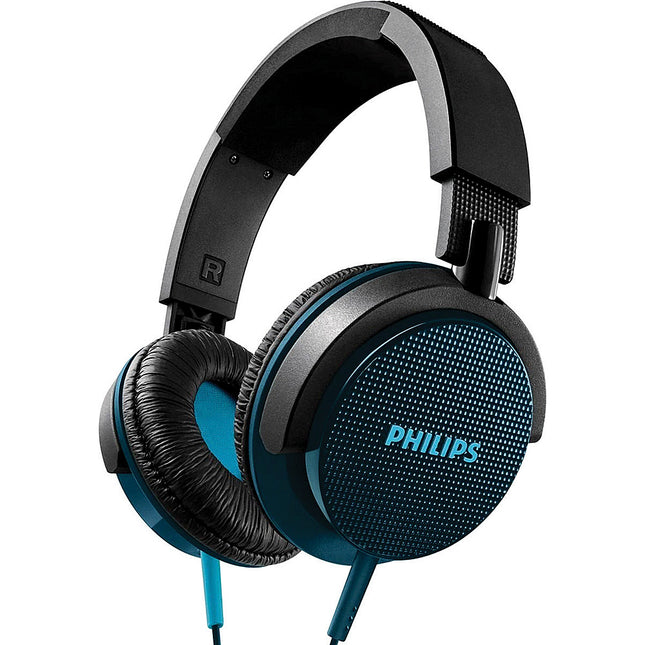 SHL3100MBL DJ Monitoring Solid Bass Headband Headphones, Metalic Blue