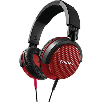 SHL3100RD DJ Monitoring Solid Bass Headband Headphones, Red