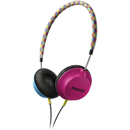 Strada Headband Headphones, Blue/Pink