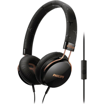 Fixie On Ear Stereo Headphones with Mic, Black