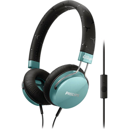 Fixie On Ear Stereo Headphones with Mic, Teal