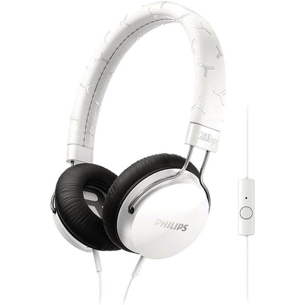 Fixie On Ear Stereo Headphones with Mic, White