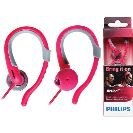 Sweat resistant headphones, Pink