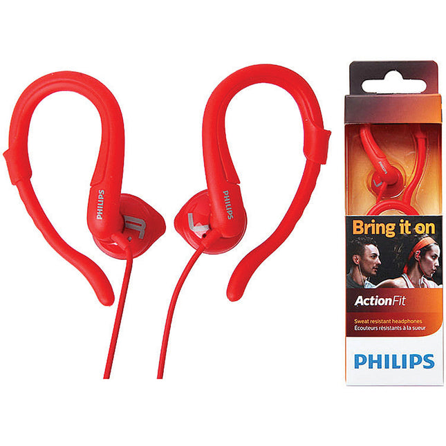 Sweat resistant headphones, Red