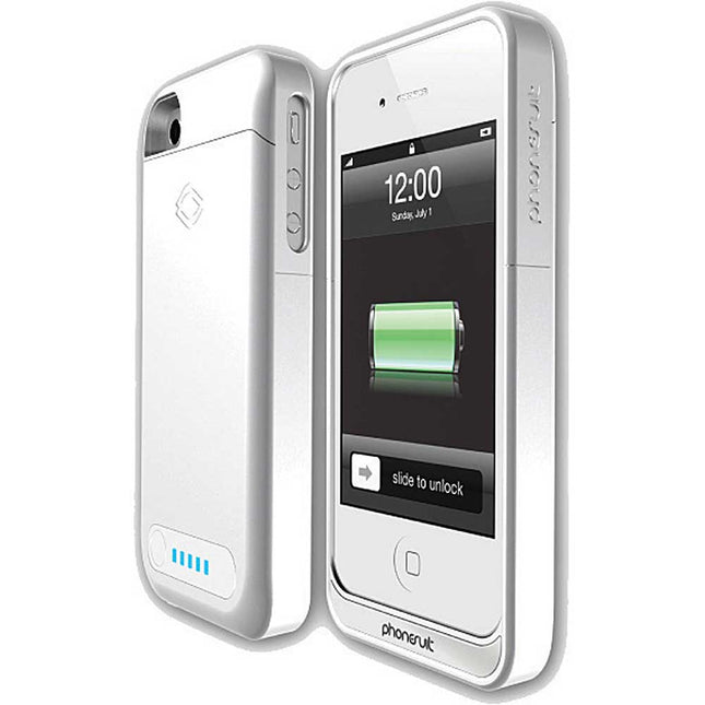 PHO-ELITEIP4W Elite Battery Case for iPhone 4/4S, White