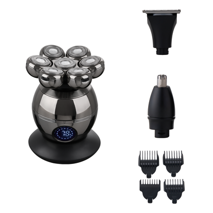 Head, Face & Body Contour Shaver with 7 Pivoting Heads