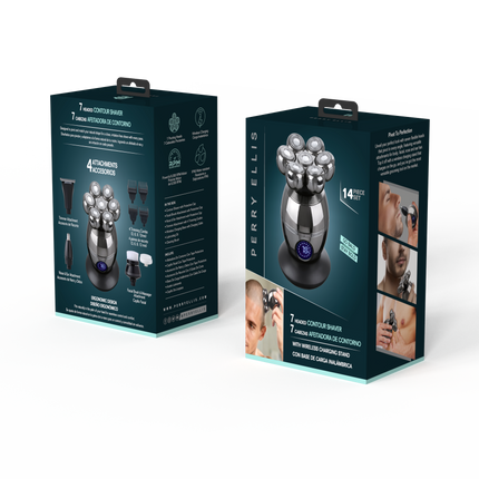 Head, Face & Body Contour Shaver with 7 Pivoting Heads