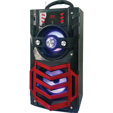 Bluetooth Speaker w/FM Radio, Red