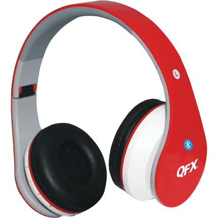 Folding Bluetooth Stereo Headphones, Red