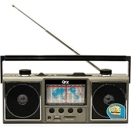 J-114U AM/FM/SW1-SW9 Radio USB/SD, Grey