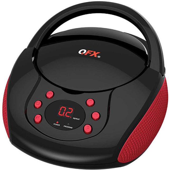 Portable AM/FM Radio CD Player, Red