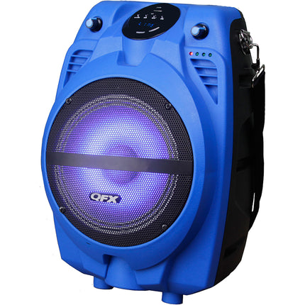 Battery Powered Bluetooth PA Speaker LED Light, Blue