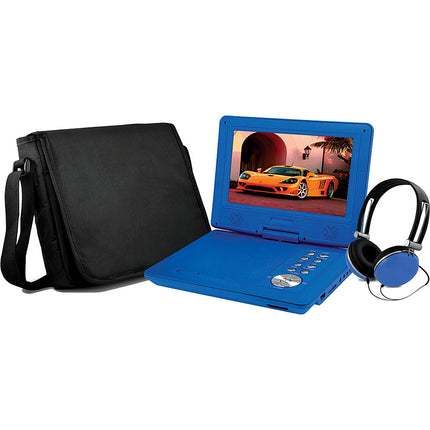 9" Portable DVD/USB/SD Player w/ Game Controller, Blue