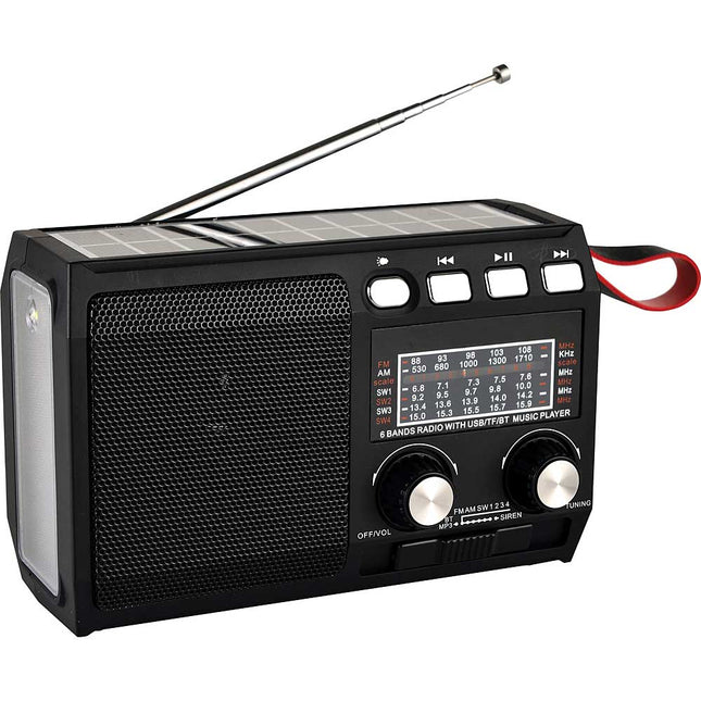 Emergency Ready Bluetooth Radio + Flashlight