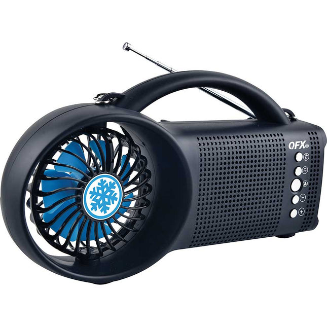 Multi-Functional Bluetooth Radio + Flashlight & Cooling Fan