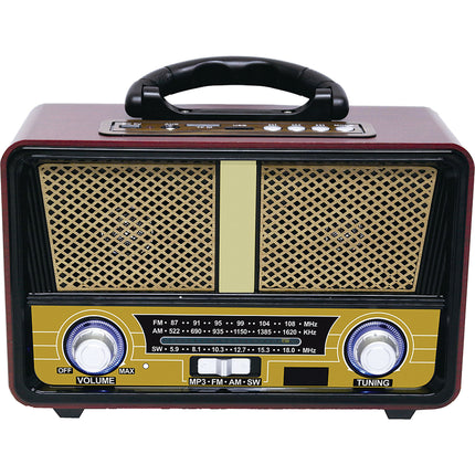 Bluetooth AM/FM/SW 3 Band Radio USB/TF/MP3 Player
