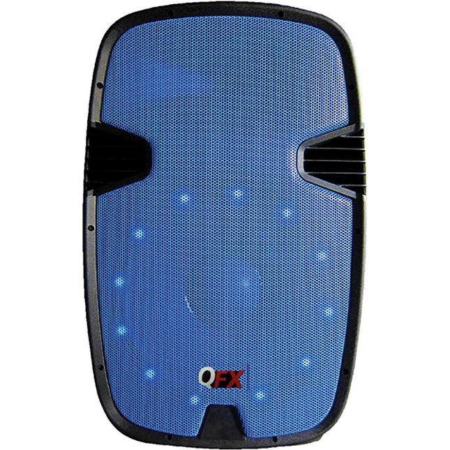 2-Way Steel Framed Plastic Cabinet Speaker w/Built-In Amplifier, Blue